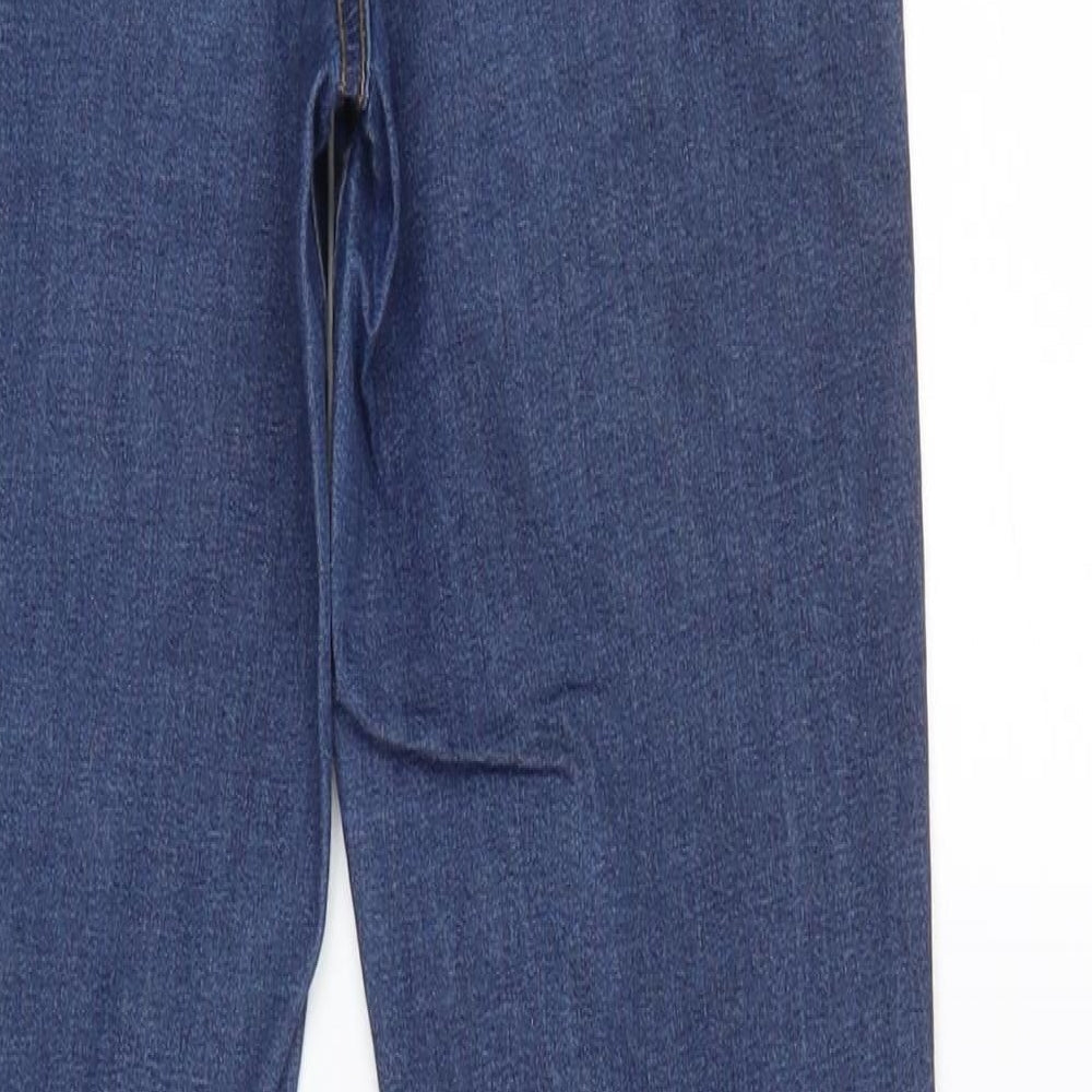Denim & Co. Womens Blue Straight Jeans Size 8 L29 in