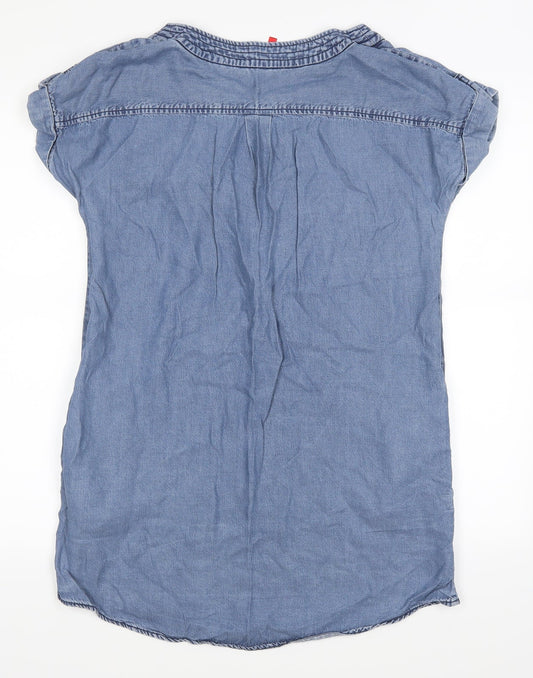 Uniqlo Womens Blue Shirt Dress Size XS