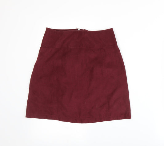 Dorothy Perkins Womens Red   A-Line Skirt Size 8