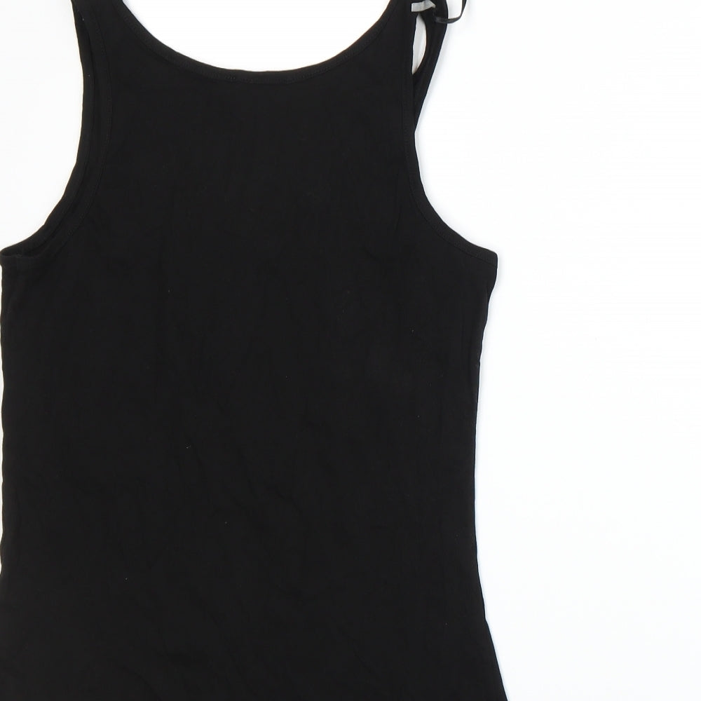 Womens UK Size 12 Be Beau Black Basic Tank