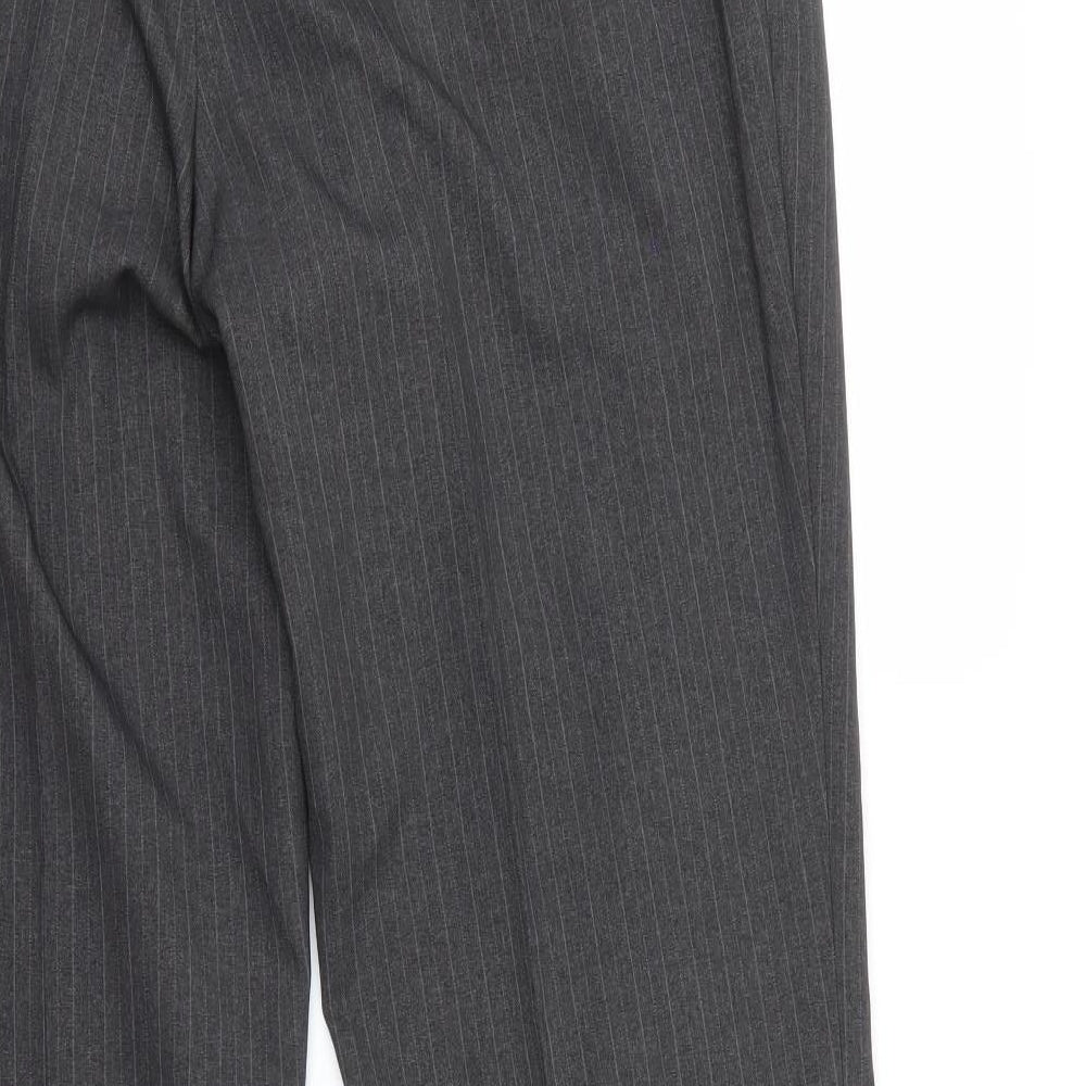 Taylor & Wright Mens Grey Striped Dress Pants Trousers Size S L31 in