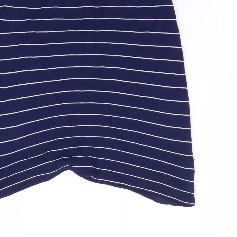 Pretty little thing Womens Blue Striped Mini Skirt Size 6