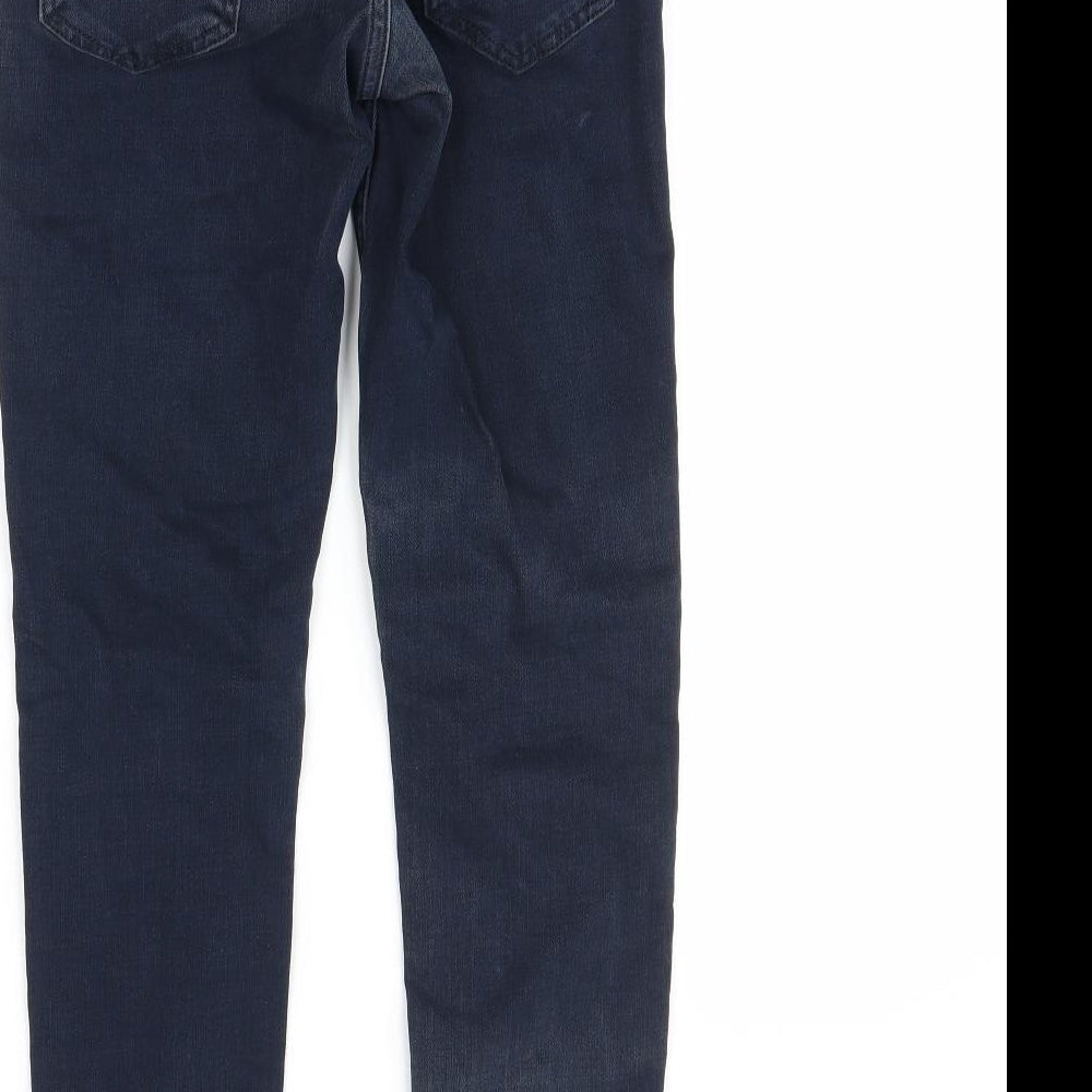 Topshop Womens Blue Skinny Jeans Size 25 in L32 in
