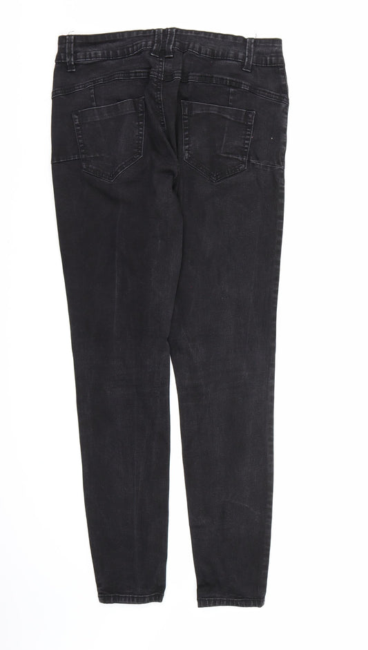 Denim co. Womens Black Denim Skinny Jeans Size 14 L28 in