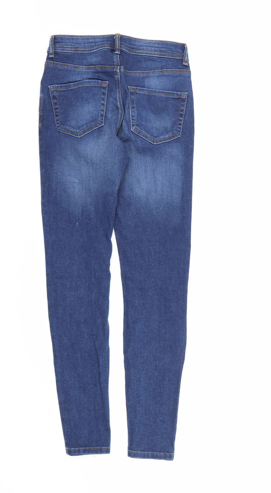 Denim co. Womens Blue Denim Skinny Jeans Size 8 L28 in