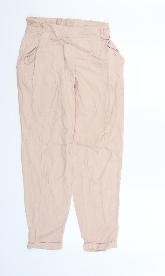Womens UK Size 8 New Look Regular Fit Bloomer Pink Trousers