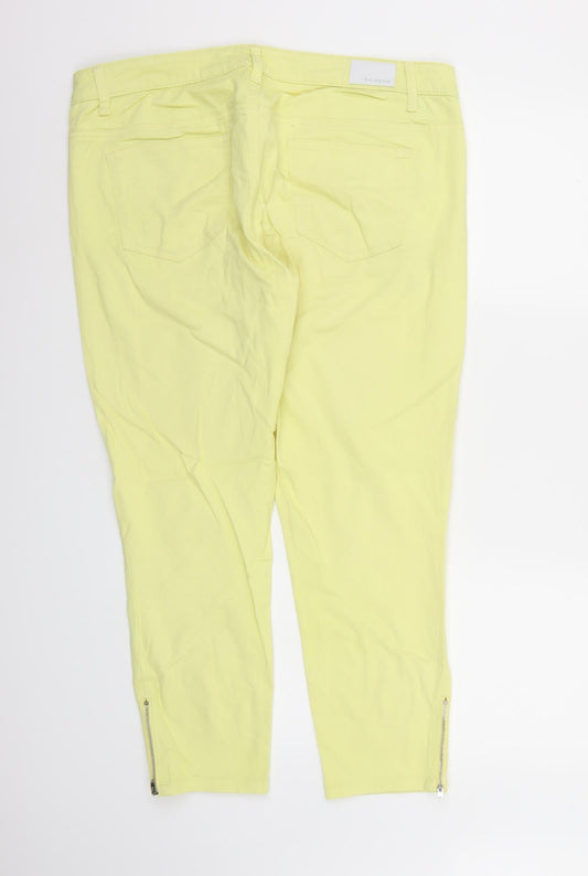 Rainbow Womens Yellow Denim Skinny Jeans L26 in