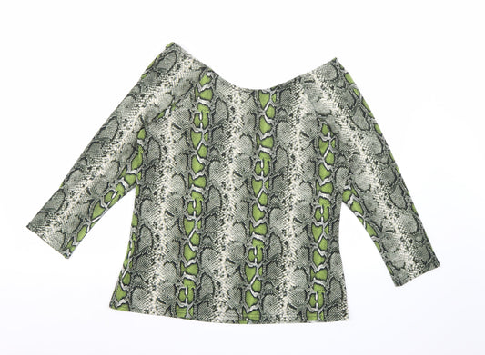 Womens UK Size 14 Dorothy Perkins Green Basic Blouse