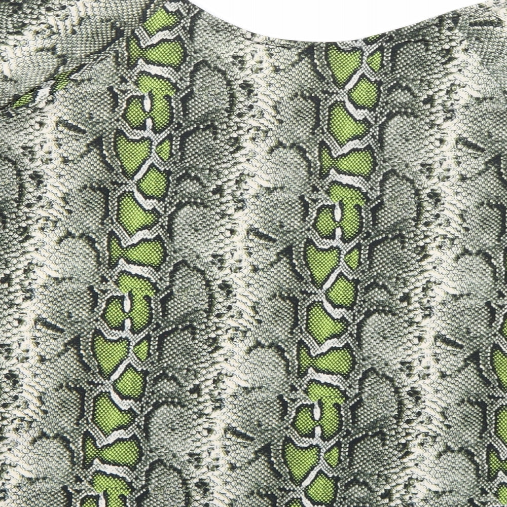 Womens UK Size 14 Dorothy Perkins Green Basic Blouse