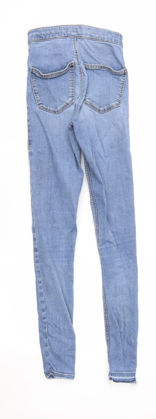 Topshop Womens Blue Denim Skinny Jeans Size 23 in L29 in