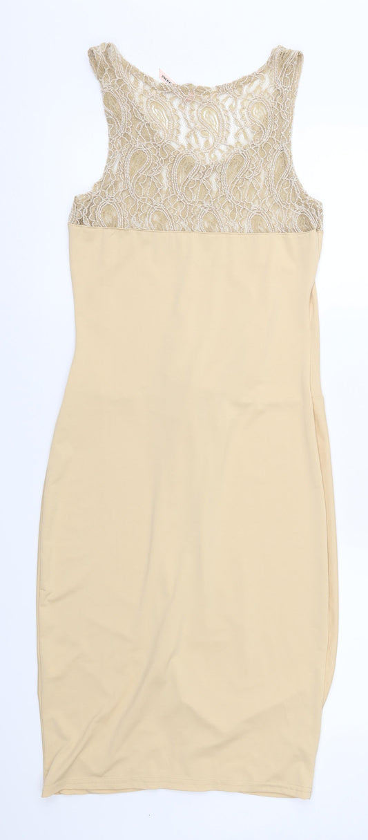 Sweewe Womens Brown Sheath Size S