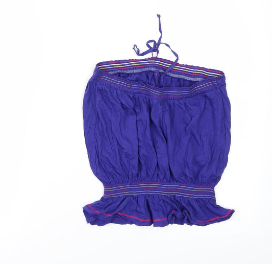 Primark Womens Purple Basic T-Shirt Size 12 - Strapless