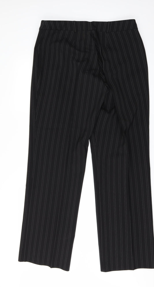 Womens UK Size 36 in Preworn Regular Fit Black Trousers