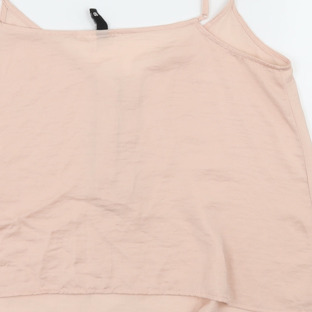Divided by H&M Womens Pink Satin Camisole Tank Size 10