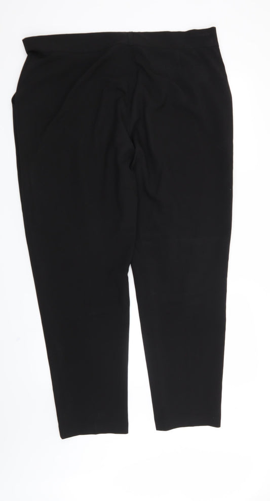 Select Womens Black Trousers Size 18 L28 in