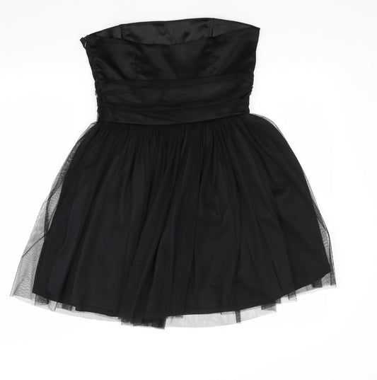 Glamorous Womens Black Fit & Flare Size 10