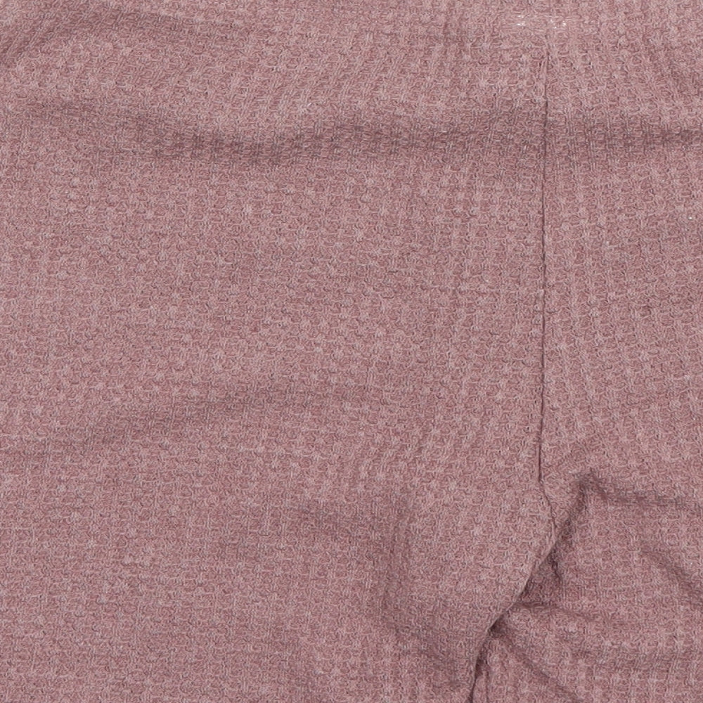 SheIn Womens Purple Cut-Off Shorts Size L