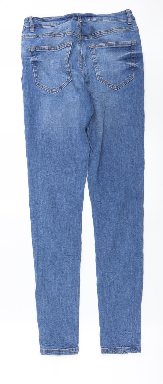 denim co Womens Blue Straight Jeans Size 12 L27 in