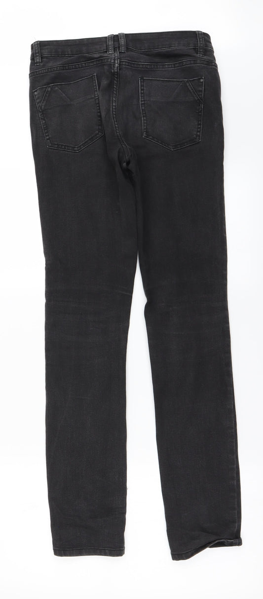 denim co Womens Black Straight Jeans Size 8 L29 in