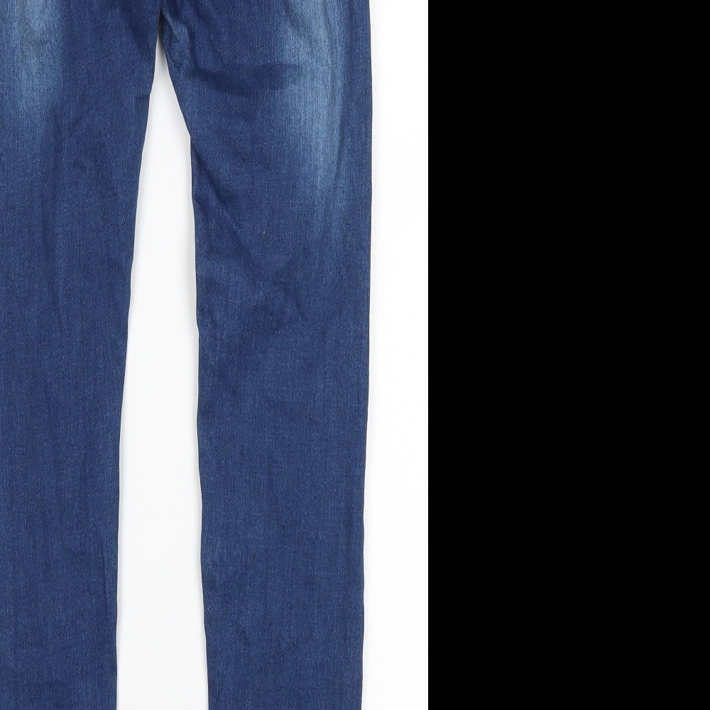 Womens UK Size 6 Denim Wise Regular Fit Skinny Blue Jeans