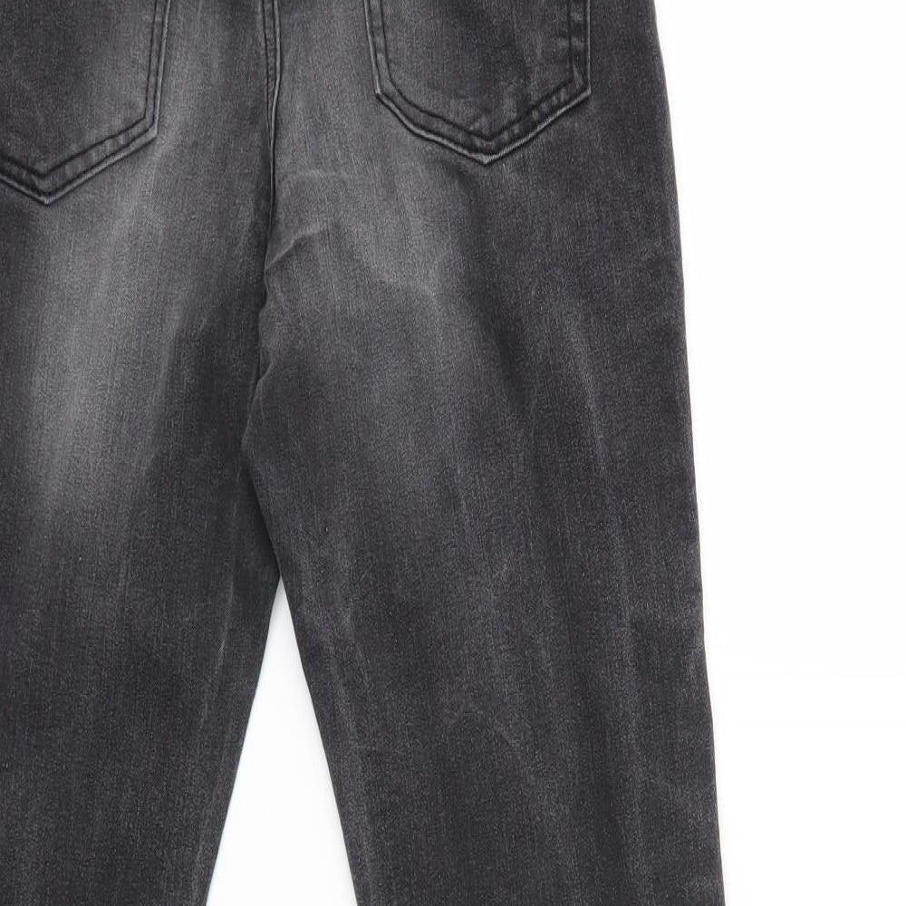 Womens UK Size 8 Preworn Regular Fit Skinny Grey Jeans