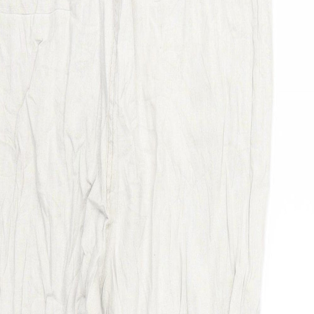 Per Una Womens Ivory Trousers Size 16 L22 in