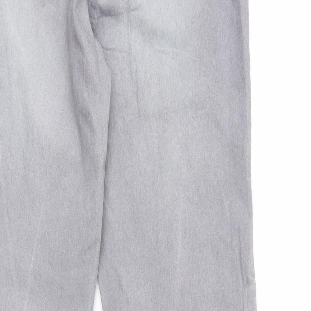 Denim & Co. Womens Green Denim Skinny Jeans Size 12 L28 in