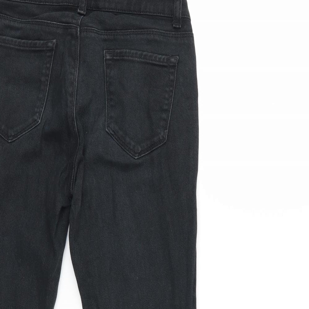 United Colors of Benetton Womens Black Denim Cropped Jeans Size 28 in L21 in