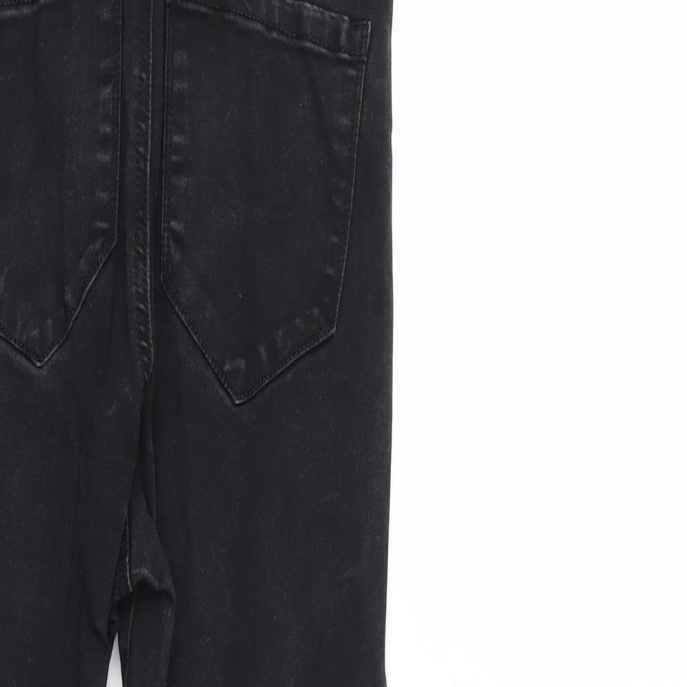 Denim & Co. Womens Black Denim Skinny Jeans Size 10 L25 in