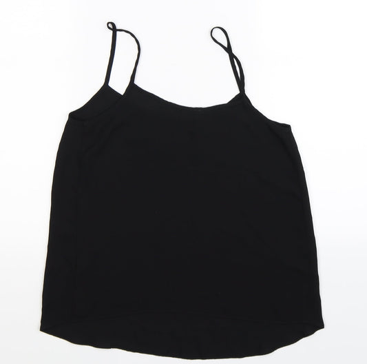 Papaya Womens Black Basic Tank Size 8