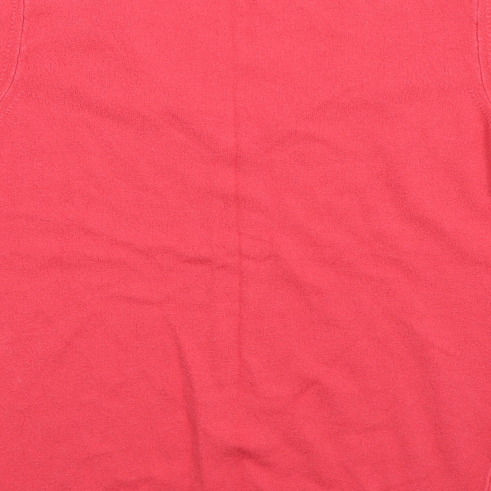 Womens UK Size 12 Per Una Pink Basic T-Shirt