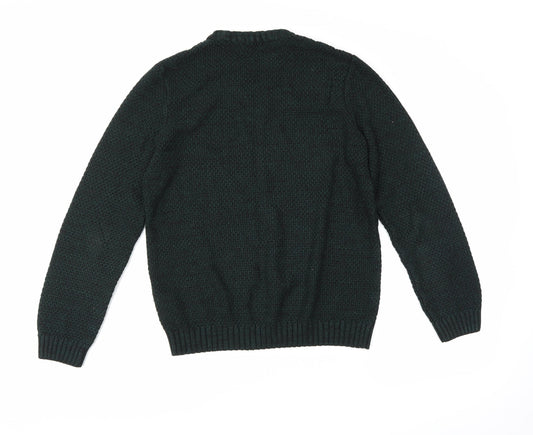F&F Mens Green   Pullover Jumper