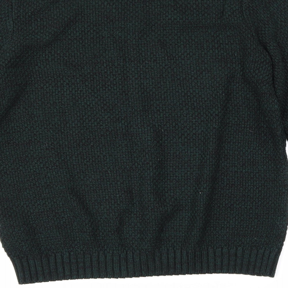 F&F Mens Green Pullover Jumper