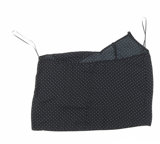 Miss Selfridge Womens Black Polka Dot Basic Blouse Size 14