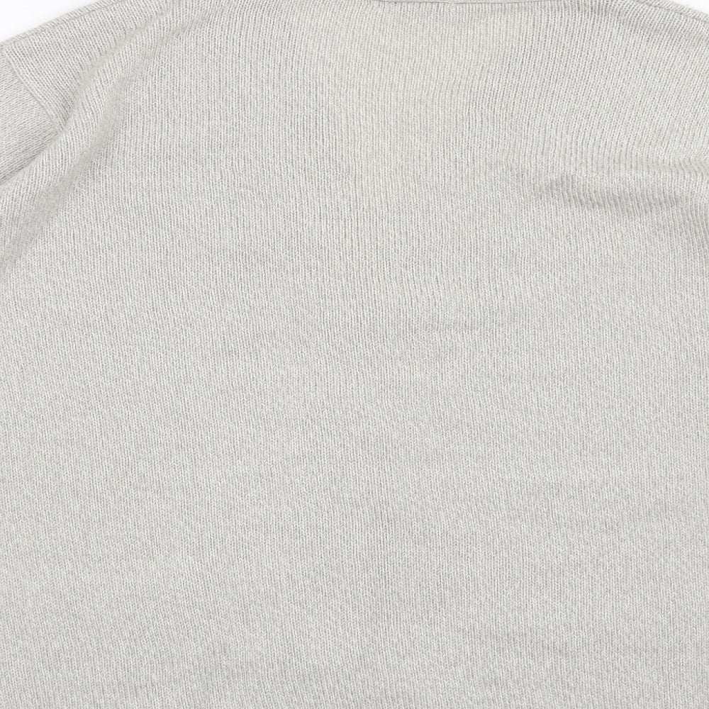 Damart Womens Grey Cardigan Jumper Size 14
