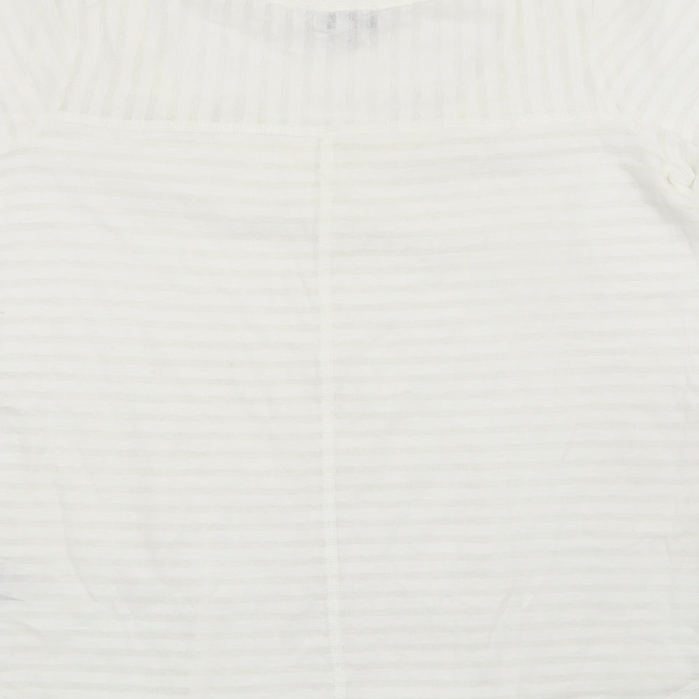 Womens UK Size 8 NEXT White Basic T-Shirt