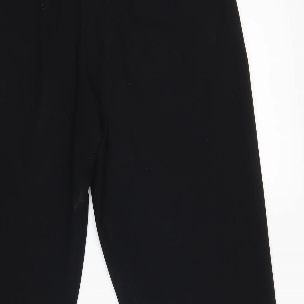 Womens UK Size 14 Marks and Spencer Regular Fit Black Trousers