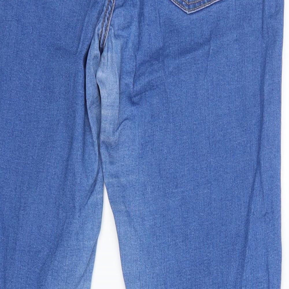 Denim & Co. Womens Blue Skinny Jeans Size 10 L28 in