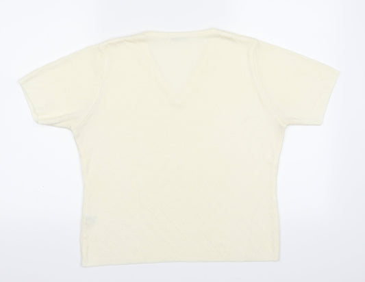 Berkertex Womens Yellow Basic T-Shirt Size 14