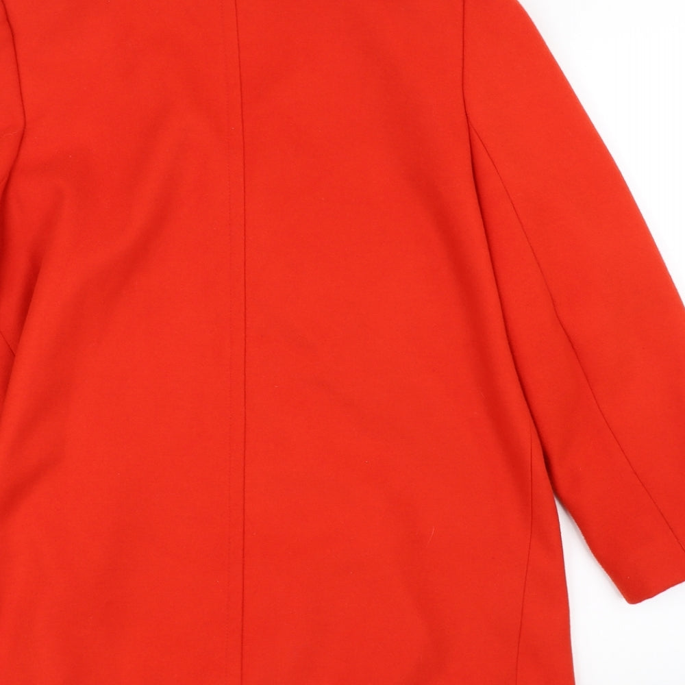 Womens UK Size 14 BHS Red Overcoat