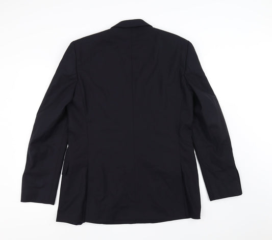 Zara Mens Blue Jacket Suit Jacket Size 40