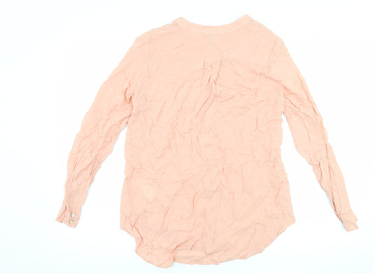 Womens UK Size 6 H&M Pink Basic Blouse