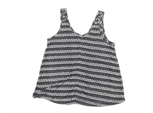 Womens UK Size M H&M Black Basic Tank