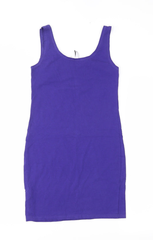 Divided Womens Blue Tank Dress Size S