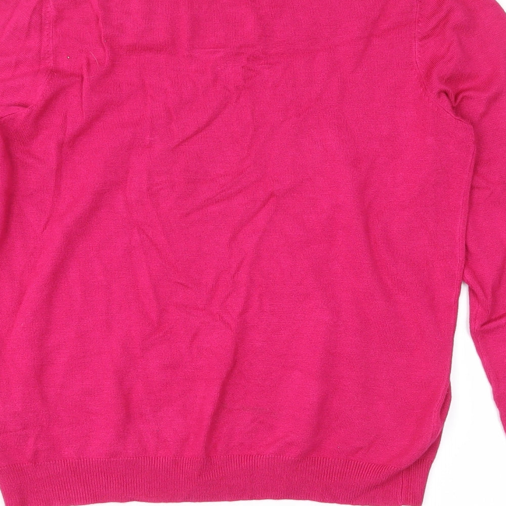 Marks & Spencer Womens Pink Pullover Jumper Size 8