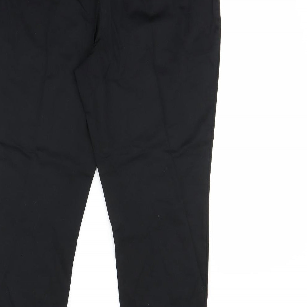 Womens UK Size 14 Dorothy Perkins Regular Fit Black Trousers