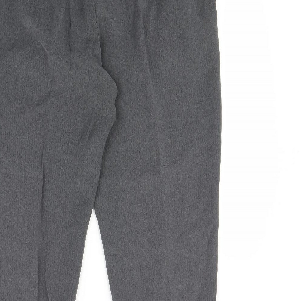 Womens UK Size 18 m&S Regular Fit Dress Pants Grey Trousers