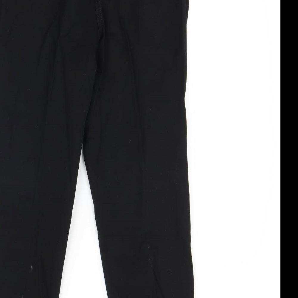 Womens UK Size 10 m&s Regular Fit Dress Pants Black Trousers