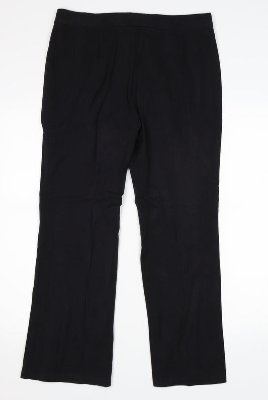Womens UK Size 12 Marks and Spencer Regular Fit Black Trousers