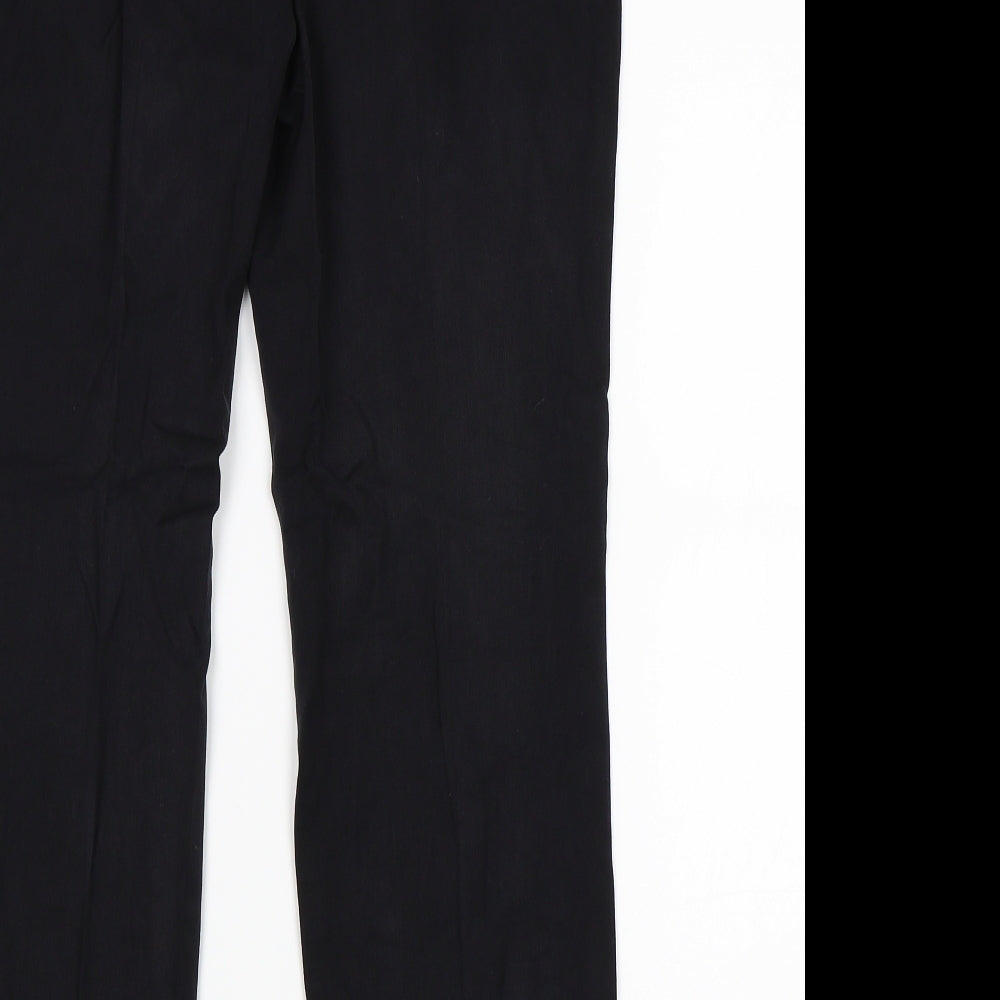 Womens UK Size 12 Marks and Spencer Regular Fit Black Trousers